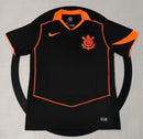 Camisa Corinthians 2025 Preta e Laranja Torcedor